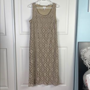 Chicos dress beige crochet